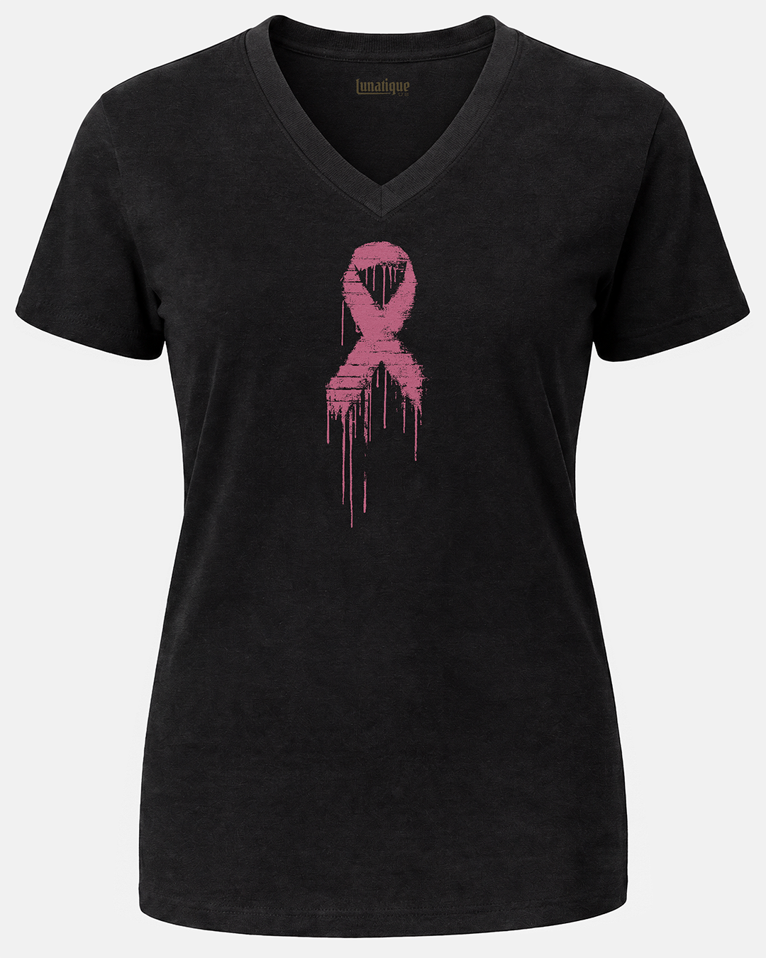 Dripping Ribbon Unisex V-Neck T-Shirt