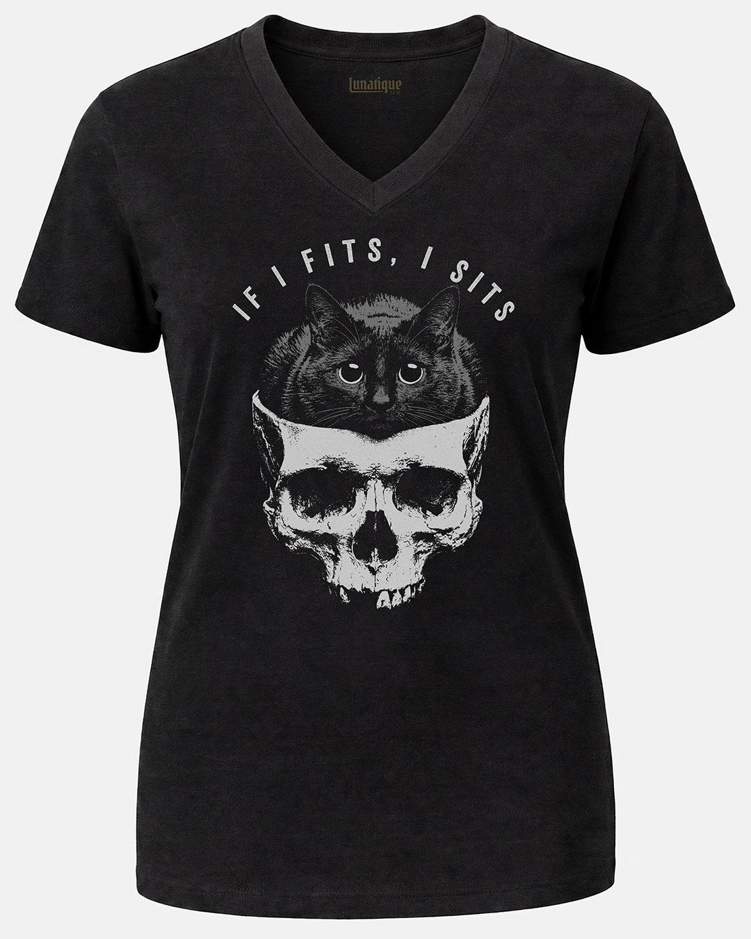 If I fits, I sits Unisex V-Neck T-Shirt