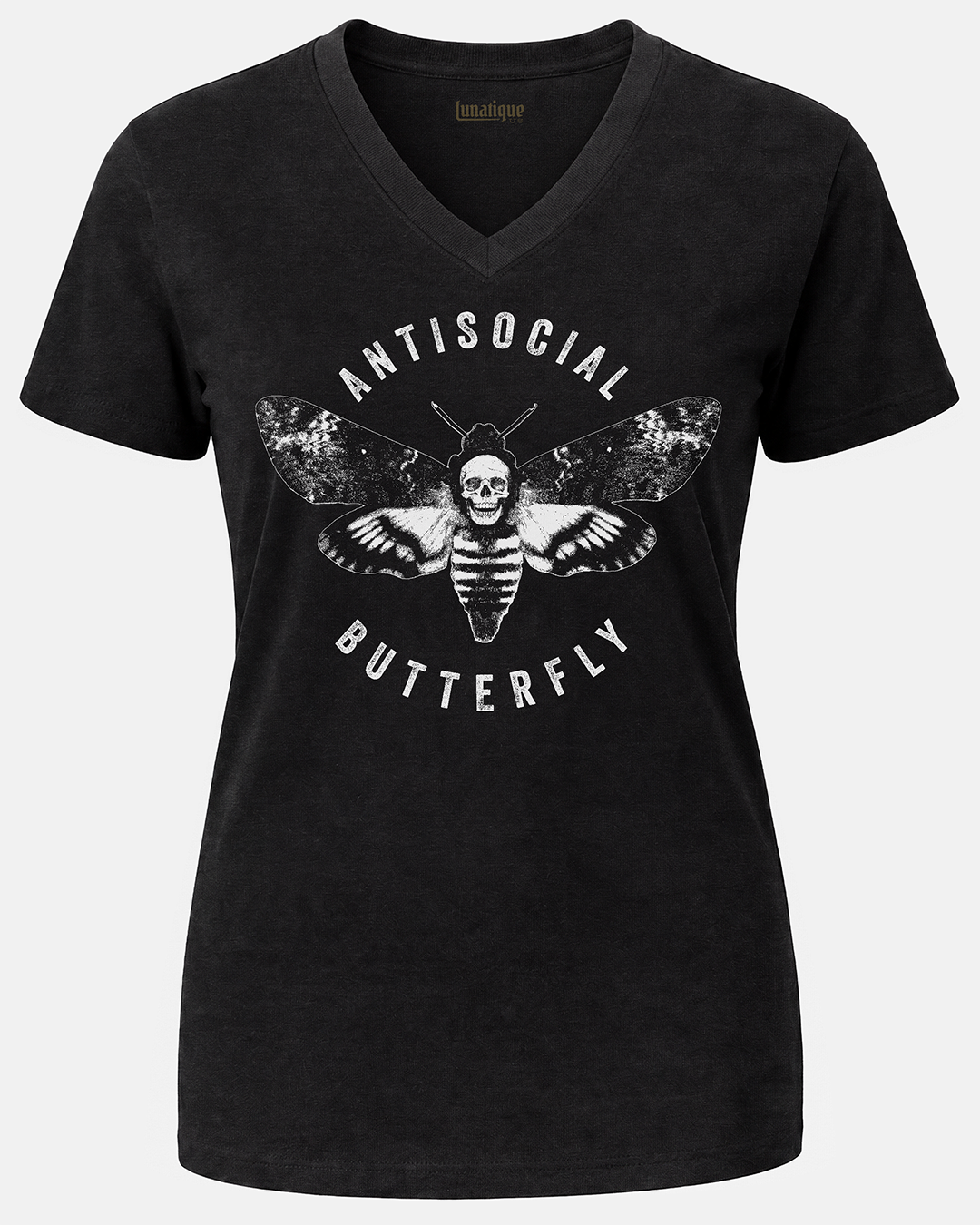 Antisocial Butterfly Unisex V-Neck T-Shirt
