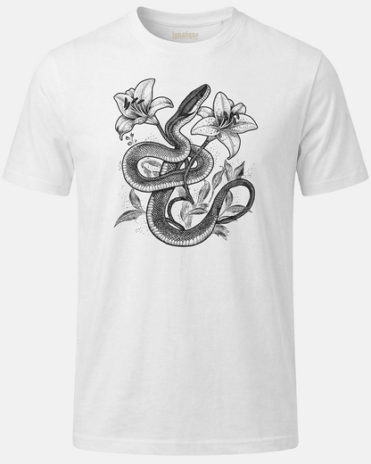 Snake With Lilies T-Shirt