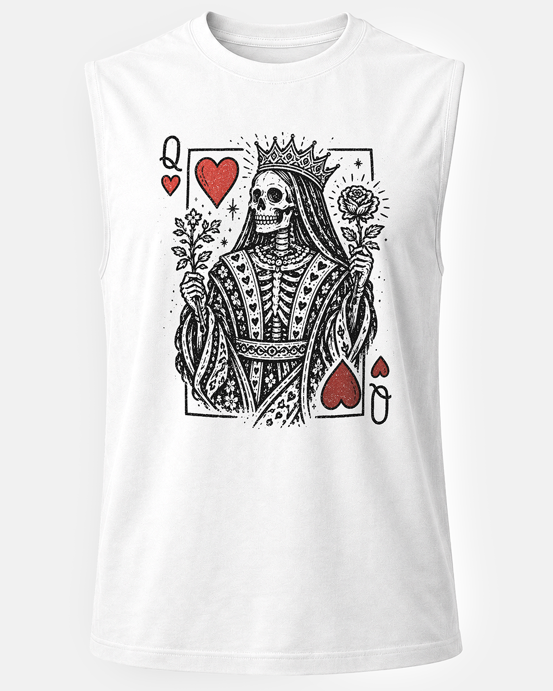 Queen of Hearts Unisex Muscle Tank