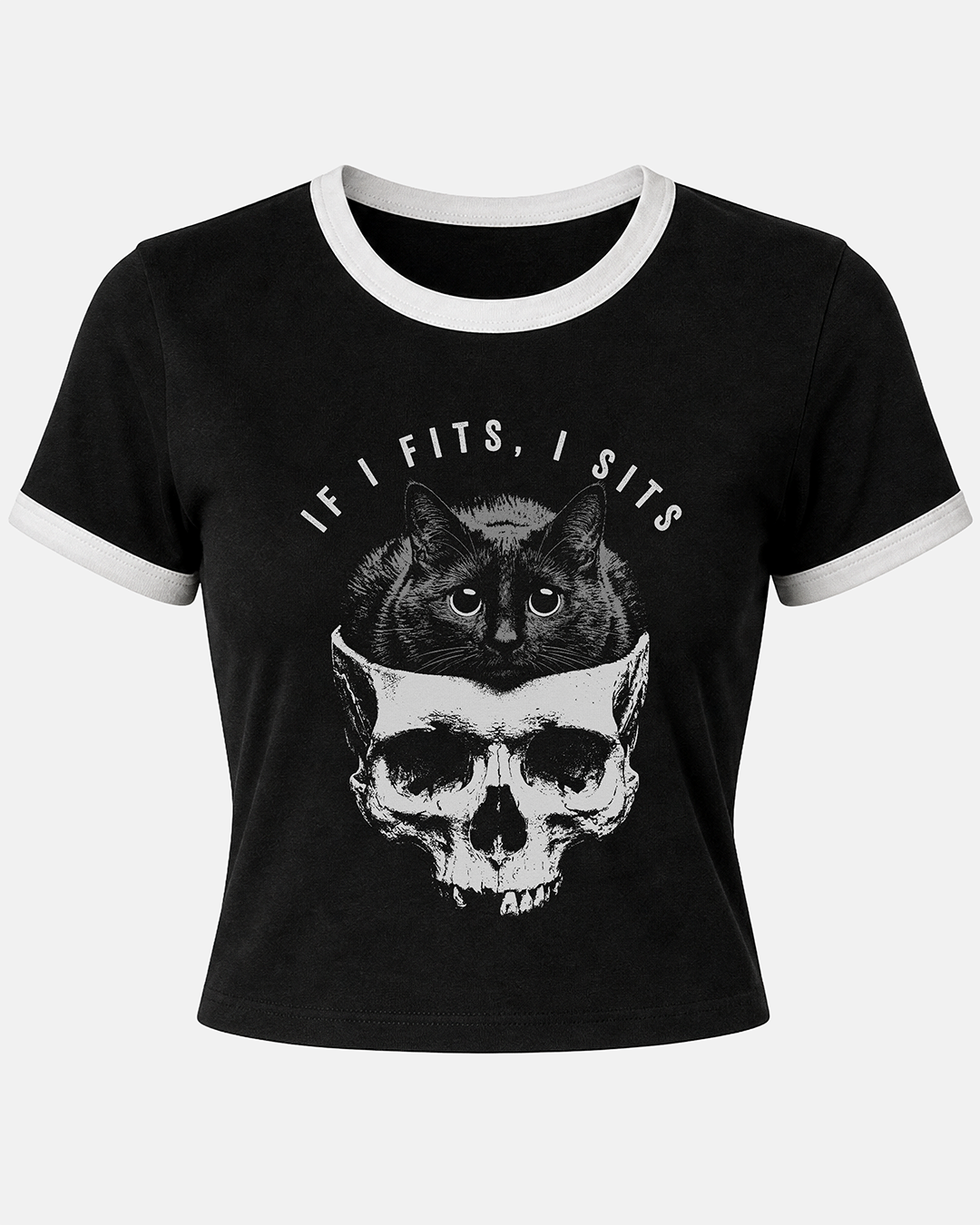 If I Fits, I Sits Women's Ringer Baby Tee