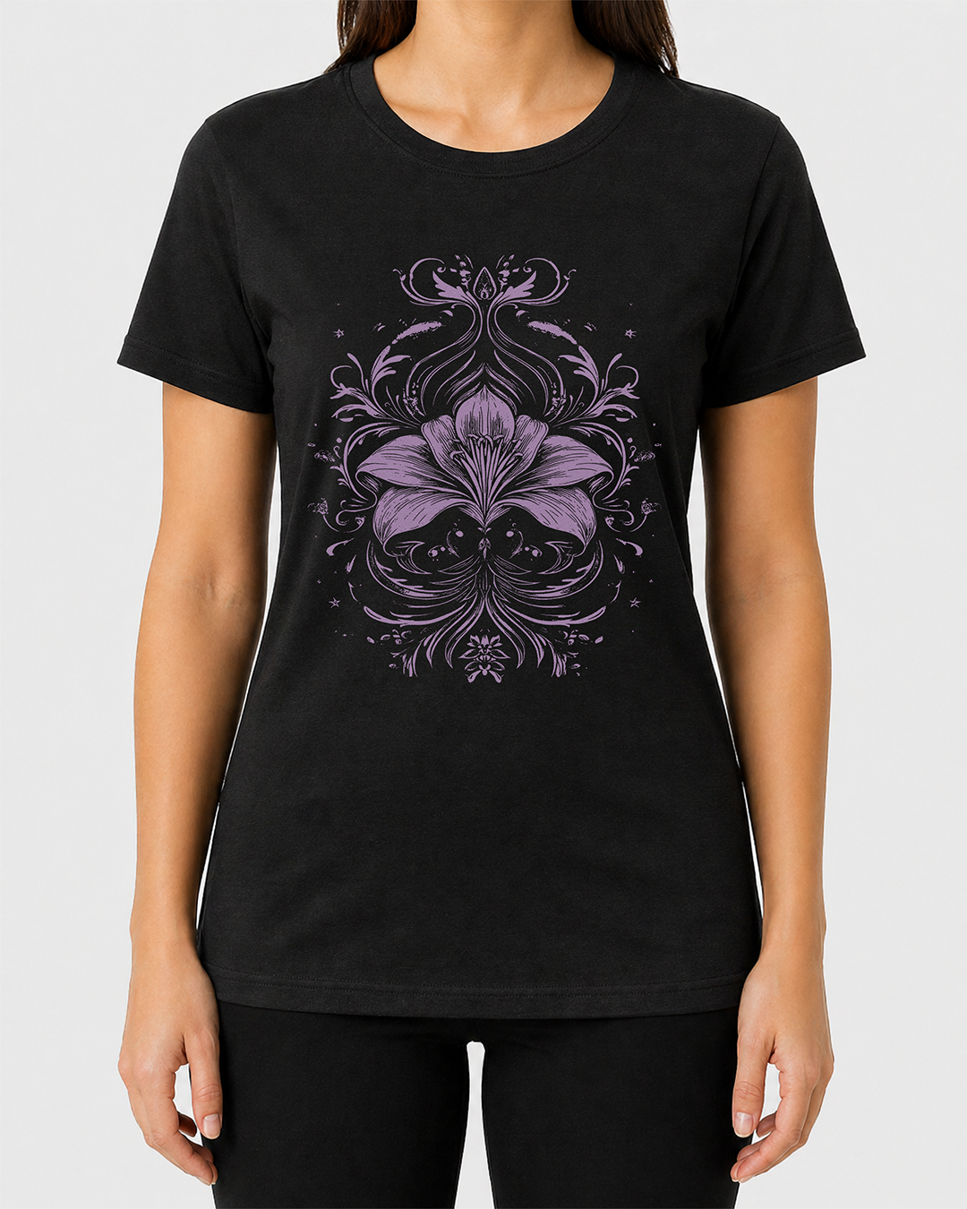 Lavender Lily Women's Cut T‑Shirt