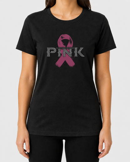Pink October Ribbon Women's Cut T‑Shirt