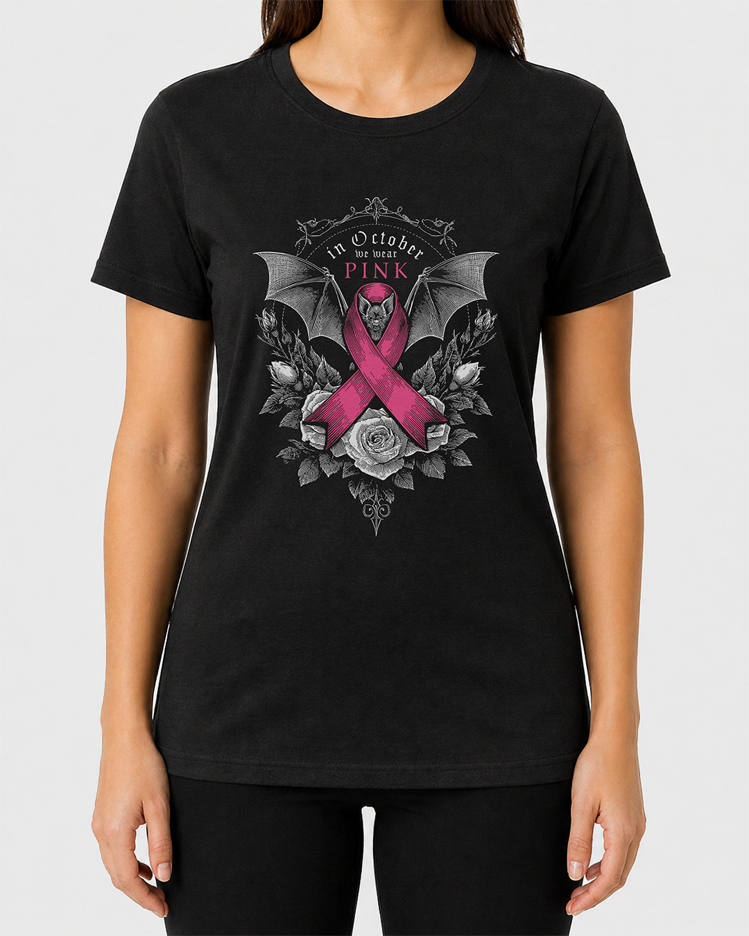 Pink October Women's Cut T‑Shirt