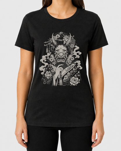 Geisha/Hannya Women's Cut T‑Shirt