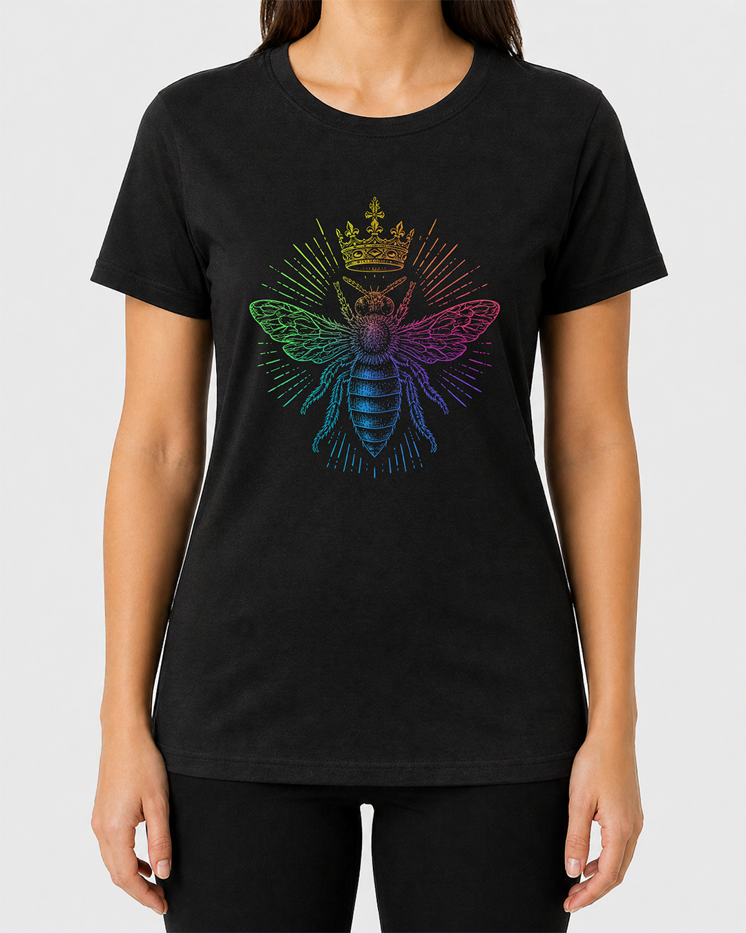 Queen Bee Rainbow Women's Cut T‑Shirt