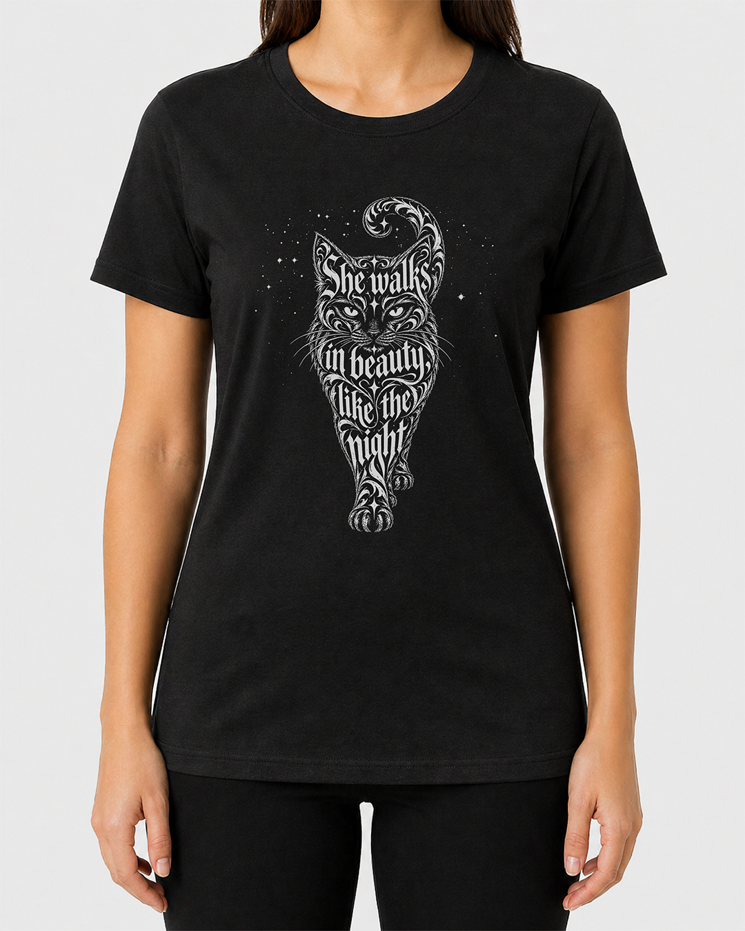 She Walks in Beauty Women's Cut T‑Shirt