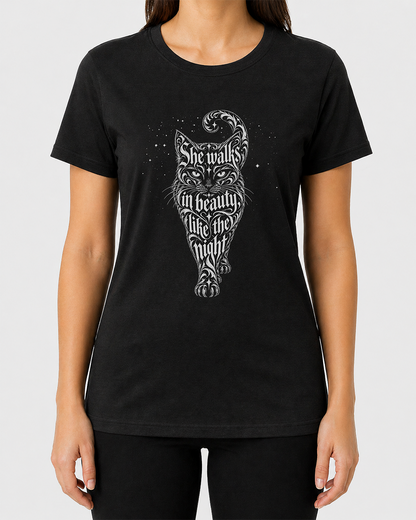 She Walks in Beauty Women's Cut T‑Shirt