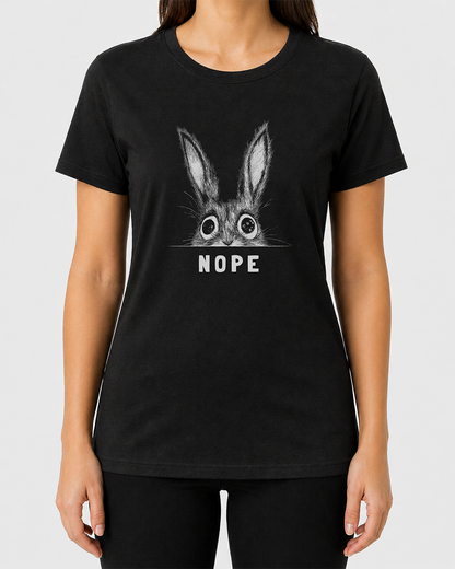 Nope Bunny Women's Cut T‑Shirt