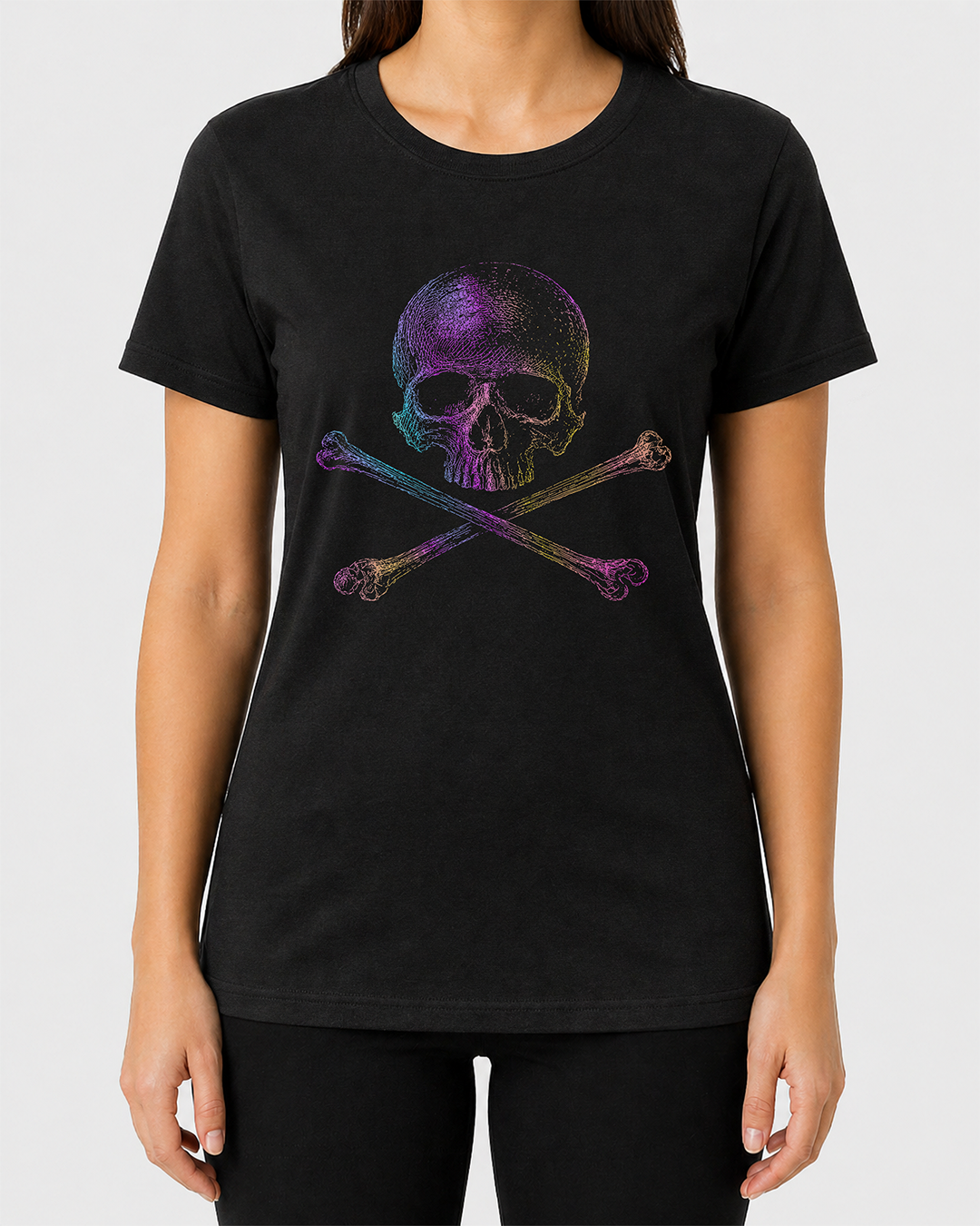 Pride Skull n Crossbones Women's Cut T‑Shirt