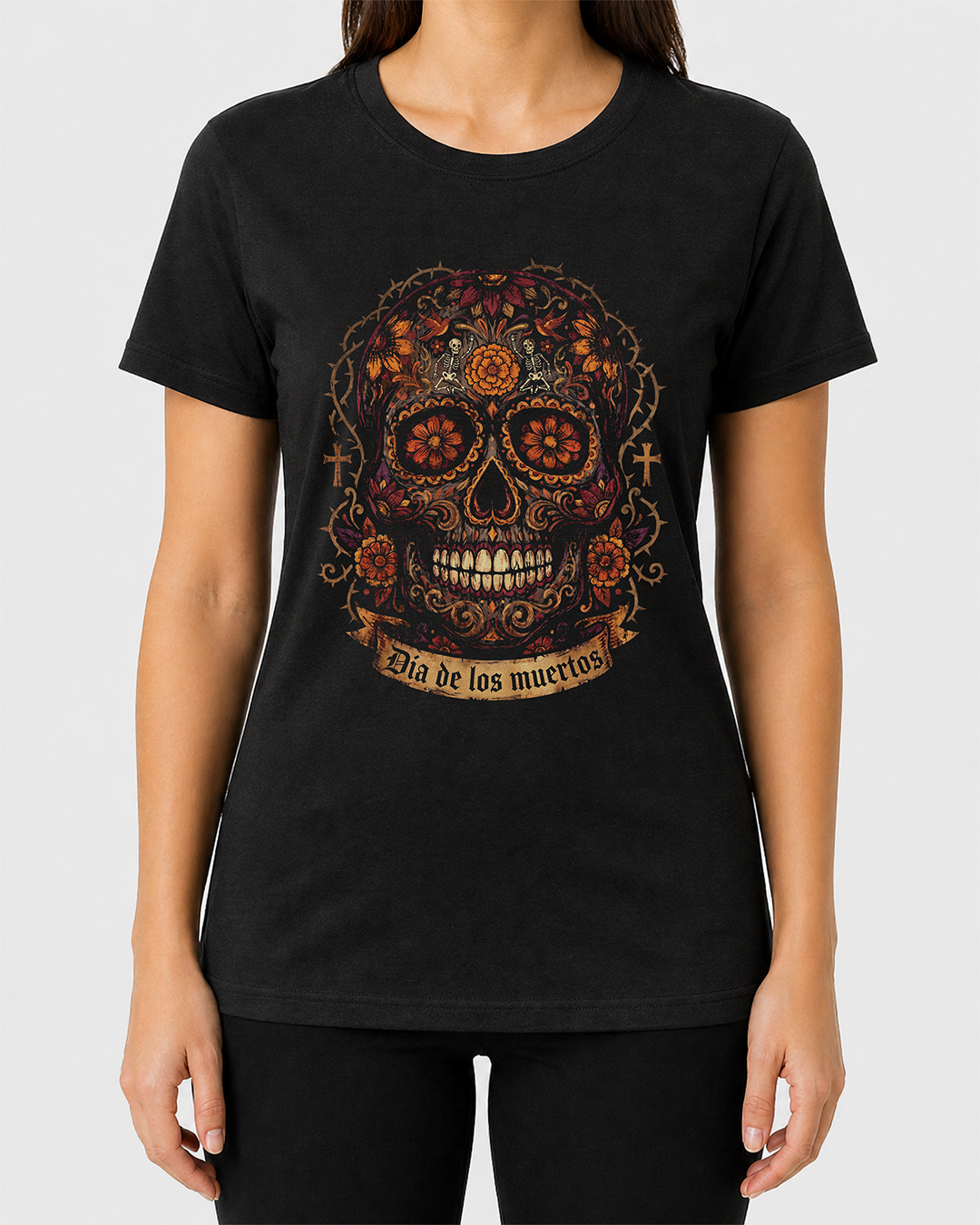 Día de Muertos III Women's Cut T‑Shirt