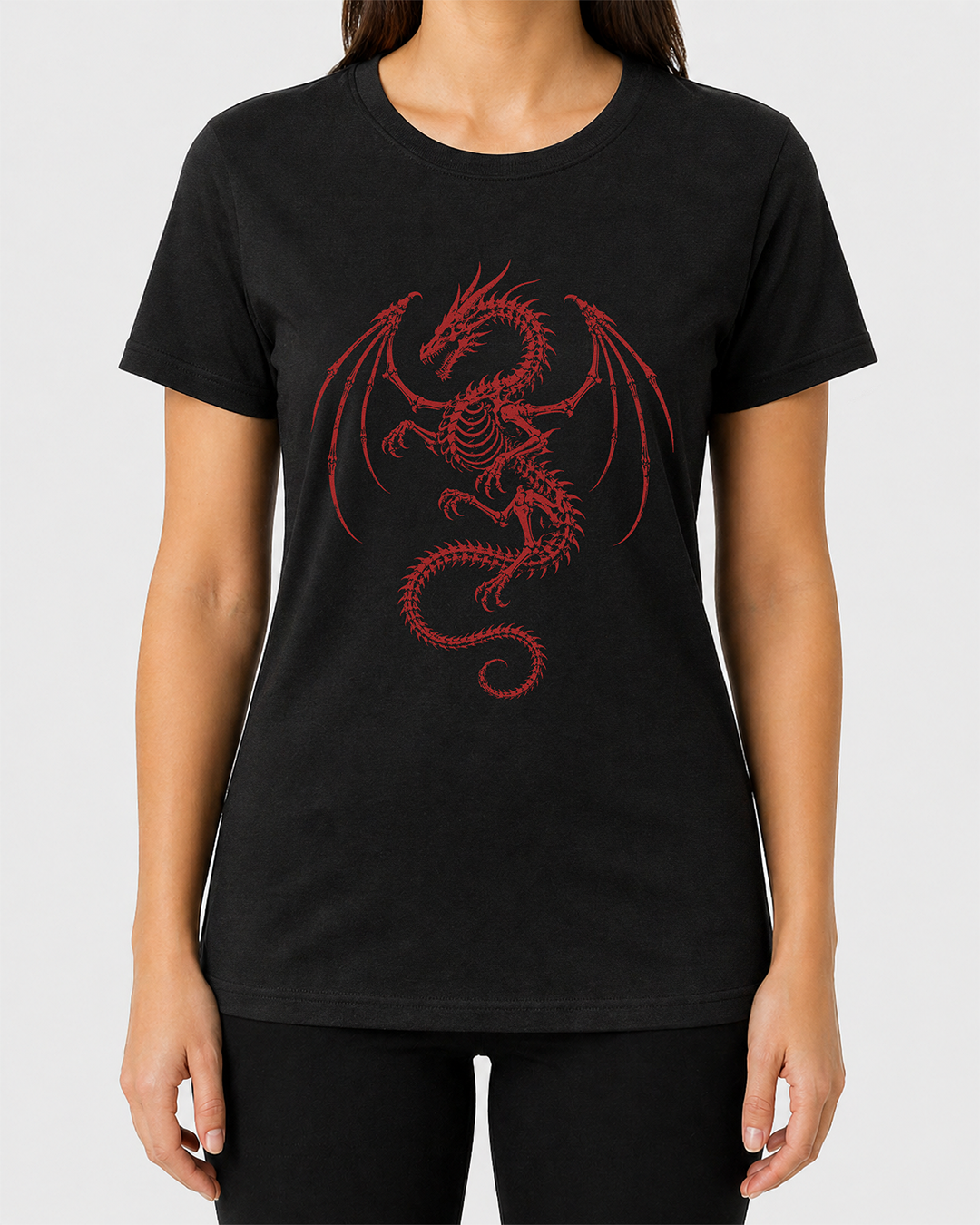 Red Death Dragon Women's Cut T‑Shirt