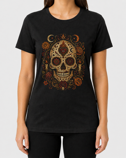 Día de Muertos II Women's Cut T‑Shirt