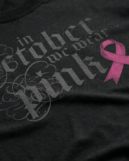 Pink October Text Version Women's Cut T‑Shirt