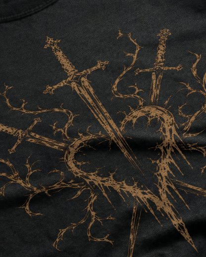 Three of Swords Bleached FX Unisex T-Shirt