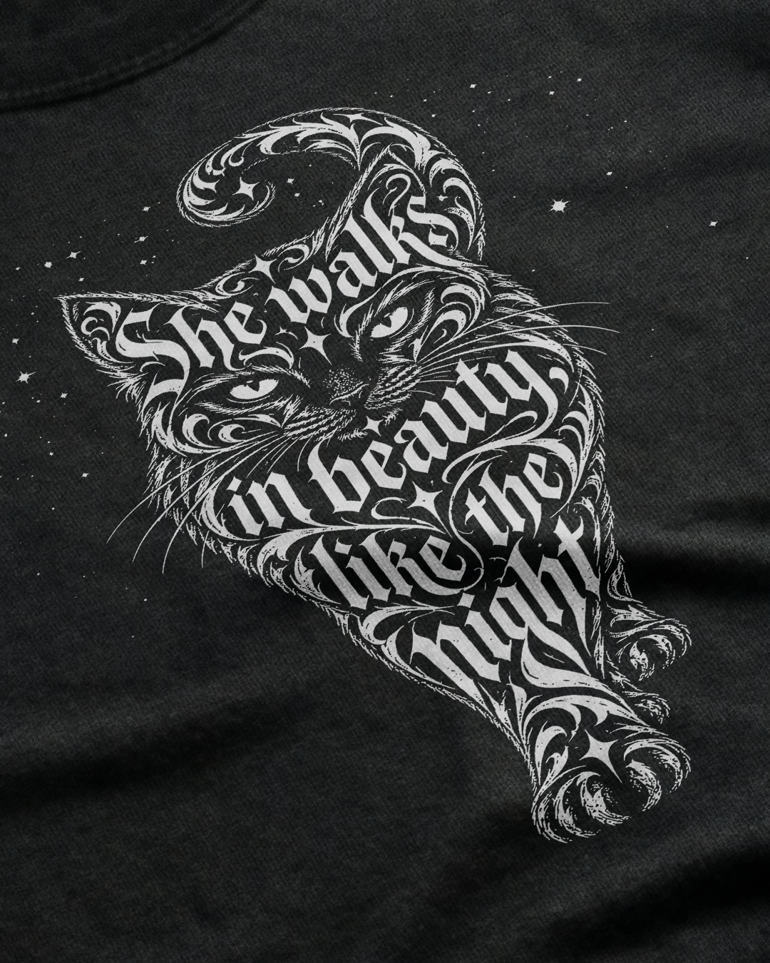 She Walks in Beauty Women's Cut T‑Shirt