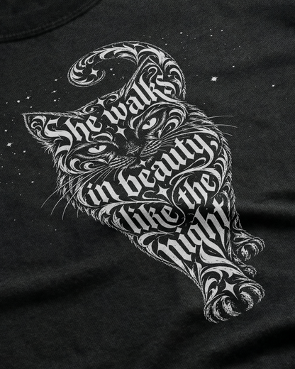 She Walks in Beauty Women's Cut T‑Shirt