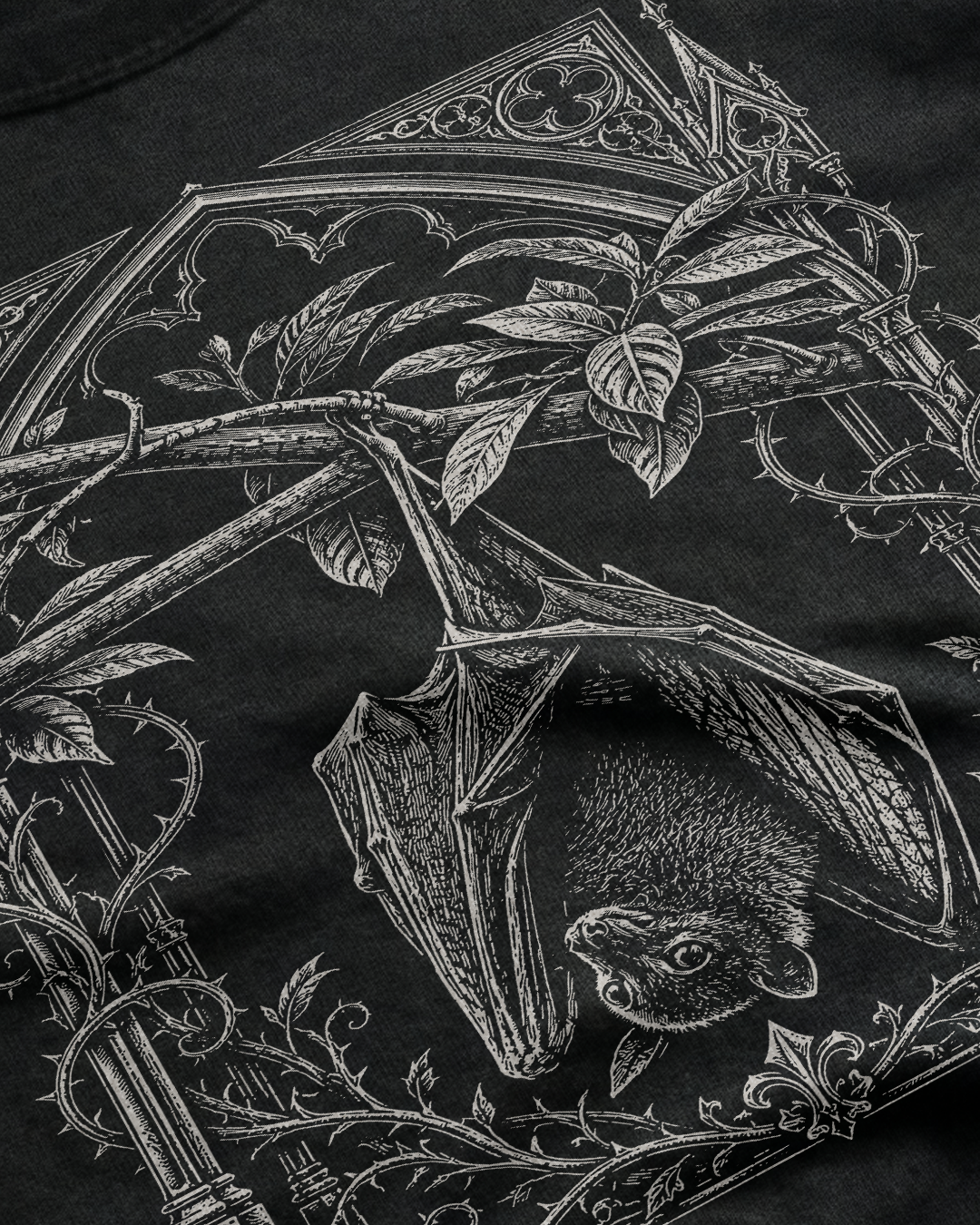 Gothic Bat Long Sleeve T-Shirt