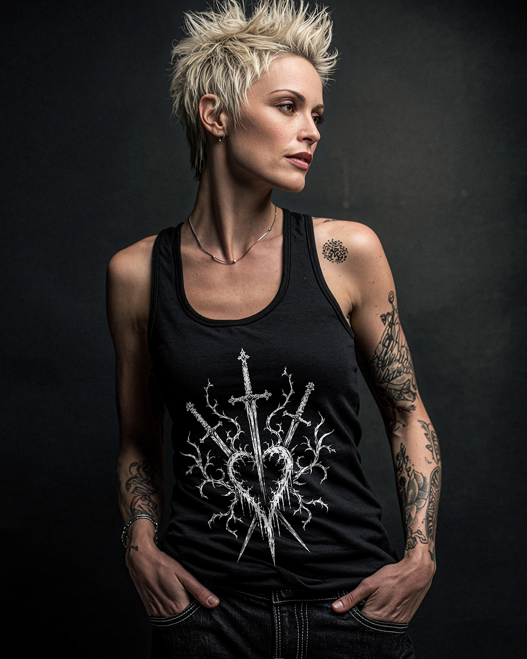 Three of Swords Women's Tank